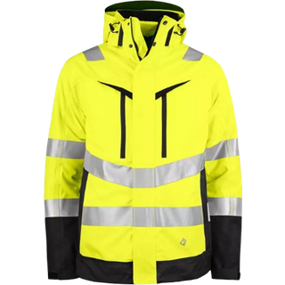 ProJob 646445 6445 funktionel 3-i-1 jakke en iso 20471 klasse 3/2 / Arbejdsjakke yellow/black L