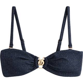 B by Ted Baker B by Ted Baker tekstureret glitter bandeau bikinitop