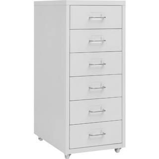 Arkivskab 68,5 Cm Stål - Grå / 6 skuffer