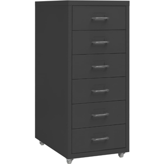 Arkivskab 68,5 Cm Stål - Antracitgrå / 6 skuffer
