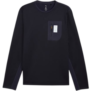 PUMA Brushed LS Tee Saysky Str. S Blå Herre