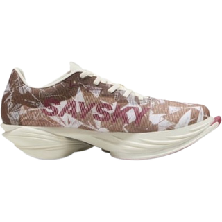 PUMA x SAYSKY Fast-R3 Running Shoes Men, Sport, Warm White/Honey Butter/Regal Red, 40