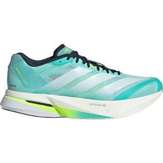 Adidas Men's Adizero Boston 13 Flash Aqua/Cloud White/Lucid Lemon, Flaaqu/Ftwwht/Luclem, 46