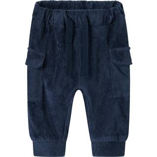 NAME IT Velour Bukser Ronny Navy Blazer