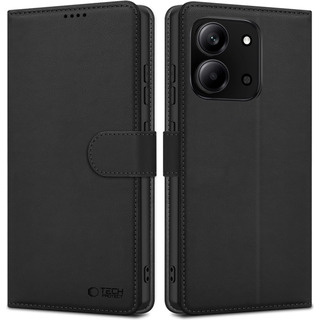 Xiaomi Redmi 15C Tech-Protect Pungetui med Magnet og Stativ - Sort