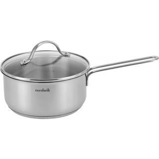 Nordwik Nordwik gryde med glaslåg 1,9 liter Rustfrit stål