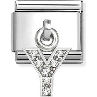 Nomination Silver CZ Dangle Y Charm