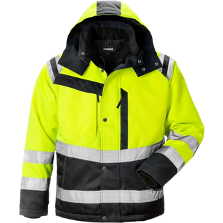 Fristads 119630 Hi Vis vinter jakke kl.3 4043 / Arbejdsjakke Hi-Vis Gul/Sort M