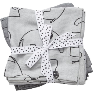 Done by Deer Muslin Blanket 2-pack Contour Grey