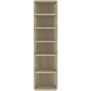 skoskab 27,5x27x102 cm konstrueret træ sonoma-eg