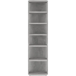 skoskab 27,5x27x102 cm konstrueret træ betongrå