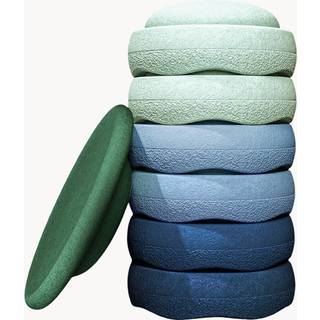 Stacking Stones Waters & Greens med balanceringssten (sæt af 7)