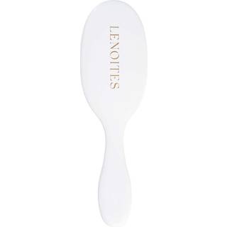 Lenoites Wild Boar Hair Brush with Cleaning Tool White