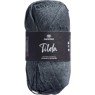 Svarta Fåret Tilda 2 Koks meleret Indhold: 50% Bomuld, 50% Akryl Vægt/længde: 50 g = ca. 150 meter Anbefalede pinde: 3.50 mm Strikkefasthed: 10 cm = 26 m Vask: Maskinvask, max 40°C / Tørres fladt.