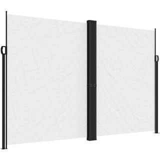 Sammenrullelig Sidemarkise Hvid - 220 x 600 cm