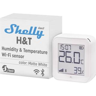 Shelly Plus H&T, Matte White (GEN 3) - WiFi temp-/luftfugtighedssensor