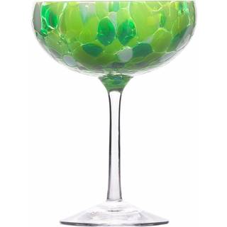 Magnor Swirl champagneglas 22 cl, grøn