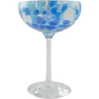 Magnor Swirl champagneglas 22 cl, blå