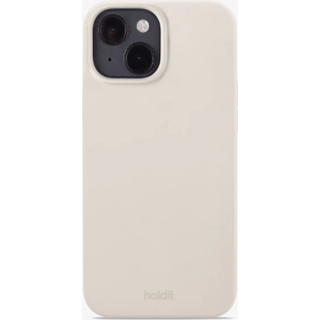 Holdit iPhone 15 Soft Touch Silikone Cover - Light Beige