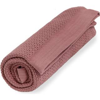 Vinter & Bloom Soft Grid Hæklet Babytæppe, Evening Rose