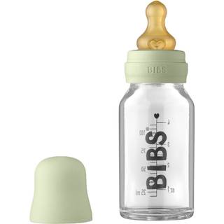 BIBS Baby Glass Bottle Complete Set Latex Sage 110 ml