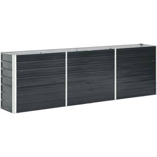 Hævet Plantekasse Galvaniseret Stål - 240 x 40 x 77 cm