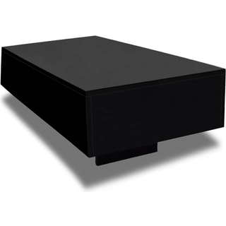 Sofabord Højglans - Sort / 85 cm