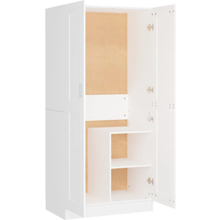 Klædeskab 82,5X51,5X180 Cm Konstrueret Træ - Hvid