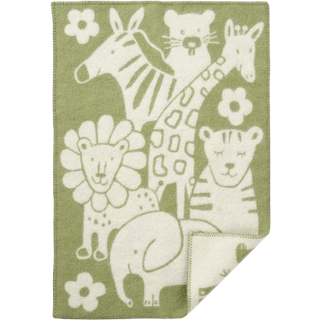 Klippan Yllefabrik Picnic Plaid 65x90 Cm - Plaider & Tæpper Økologisk Lammeuld Grøn - 246204