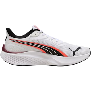 PUMA Pounce Lite Running Shoes, Men, White/Glowing Red, 44