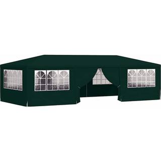 Festtelt Med Sidevægge 90 G/M² - Grøn / 4 x 9 m