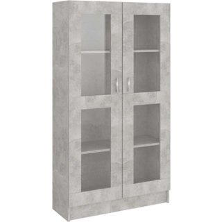 Vitrineskab 82,5X30,5X Konstrueret Træ - Betongrå / 150 cm