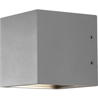 Cube xl led væglampe silver ip54 2x6w 256186