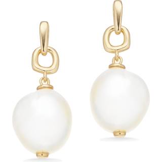 Scrouples øreringe i guldbelagt med perler