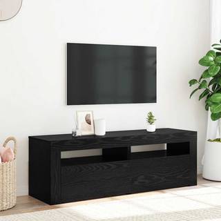 Tv-Skab Med Led-Lys 120X35X40 Cm - Sort eg