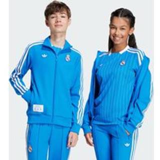 Real Madrid Terrace Icons træningsoverdel - Blue Bird / White - 176