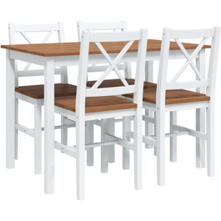 Spisebordssæt I 5 Dele - Brun