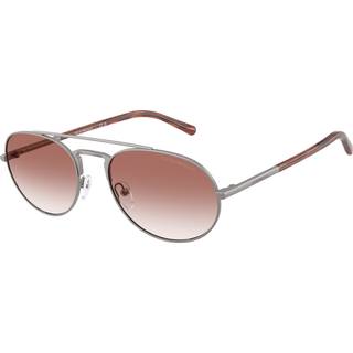 Emporio Armani Mand EA2171 30038D Solbriller Metal Grå Rosa Pilot Normal Skygge