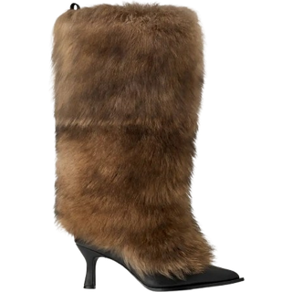x Ambush Women's Fur Heel in Brown - 9