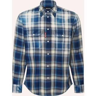 DSQUARED2 Canadian Vintage Check Shirt Blue