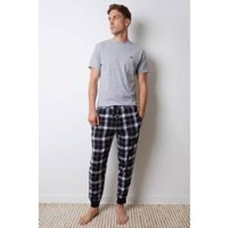 Threadbare Threadbare Grey Check Pyjamas Set