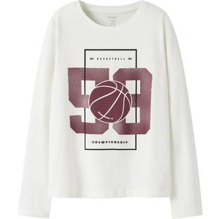 Printet Top Med Lange Ærmer