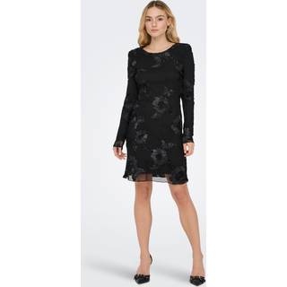 JDY - Jdycasablanca L/S Mesh Short Dress - 5069408 Black