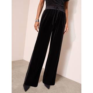 Friends Like These Friends Like These X Lucy Mecklenburgh Black Petite Velvet Trousers