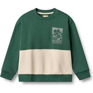 WHEAT Kid's L/S Steff Sweatere Børn størrelse 116 farve grøn