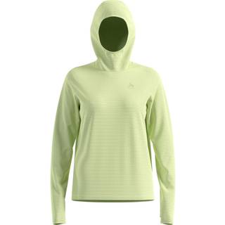 Odlo Women's Mid Layer Hoody Essential Thermal Løbeshirt Damer størrelse XS farve grøn