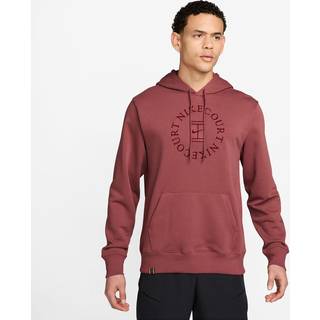 NikeCourt Heritage Dri-FIT-tennishættetrøje i french terry til mænd - rød - L