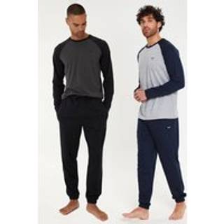 Threadbare Threadbare Grey Long Raglan Lounge Sets 2 Pack