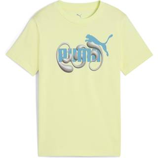 PUMA Graphic No. 1 Logo Tee Youth, Clothing, Gold Moon, 13-14Y