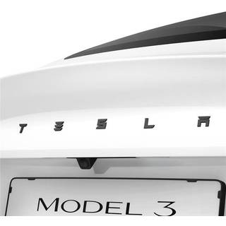 Spigen Tesla Rear Emblem Logo Full Cover black - Tesla Model 3 2024